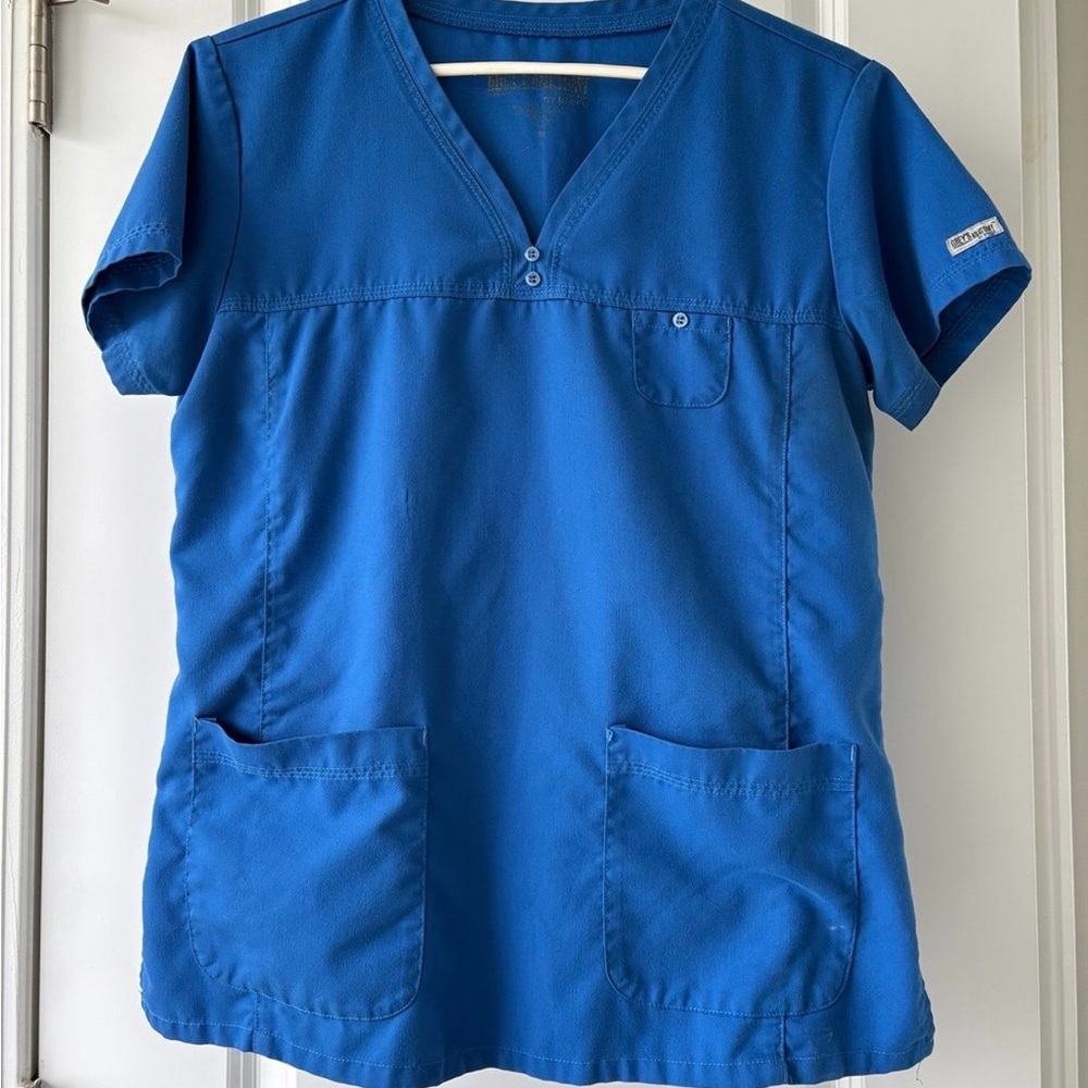 Grey's Anatomy Royal Blue Scrub Top